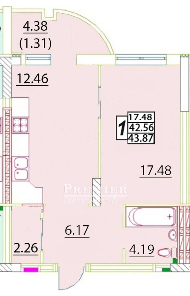 Продается 1-комн. квартира в новострое, Алексея Вадатурского ул. (Малиновского Маршала ул.), г.Одесса изображение 3