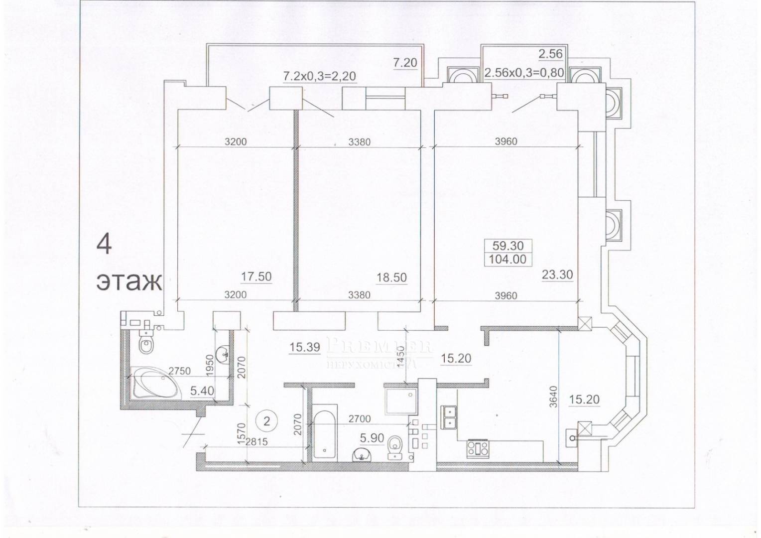 Продается 3-комнатная квартира, Бориса Литвака (Заславского) ул., г.Одесса изображение 2
