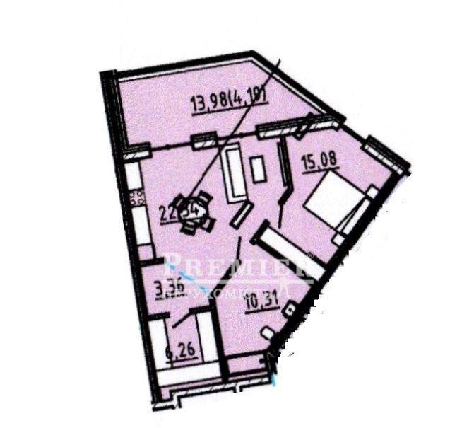 Продається 1-комн. квартира в новобудові, Фонтанська дорога вул., м.Одеса изображение 5