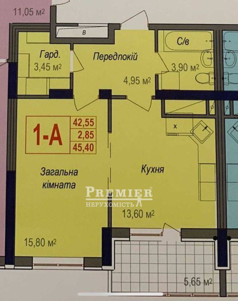 Продається 1-комн. квартира в новобудові, Героїв Крут (Терешкової Валентини) вул., м.Одеса изображение 5