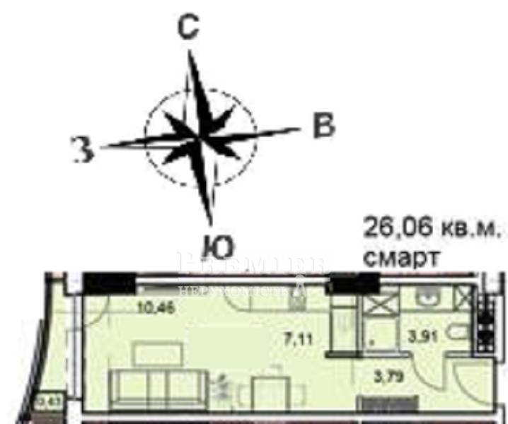 Продается 1-комн. квартира в новострое, Гагаринское плато, г.Одесса изображение 4