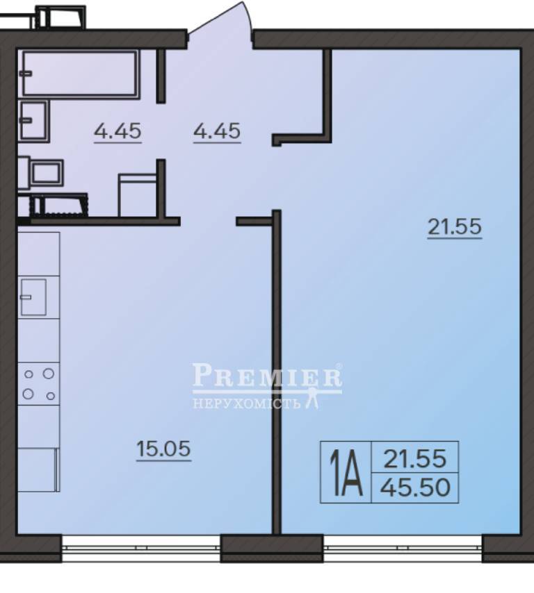 Продается 1-комн. квартира в новострое, Марсельская ул., г.Одесса изображение 1