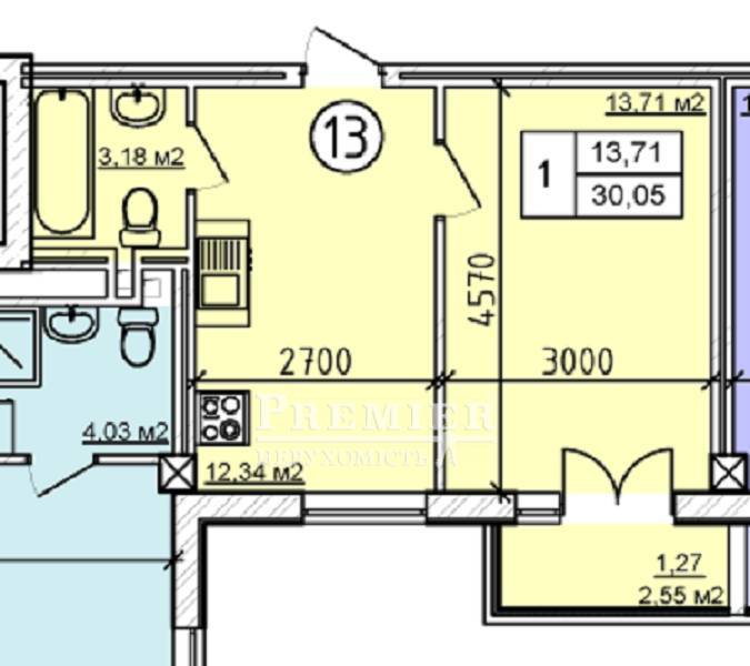 Продается 1-комн. квартира в новострое, Гераневая ул., г.Одесса изображение 2
