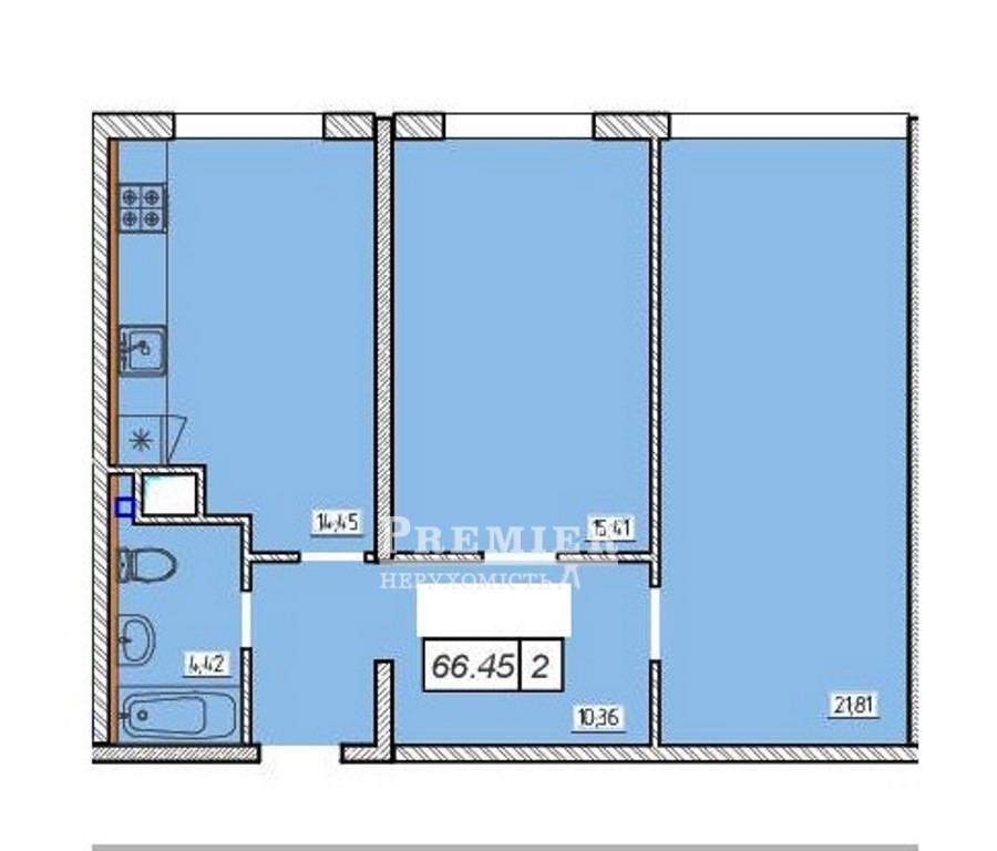 Продається 2-комн. квартира в новобудові, Архітекторська вул. (ЖК 49 Перлина), м.Одеса изображение 5