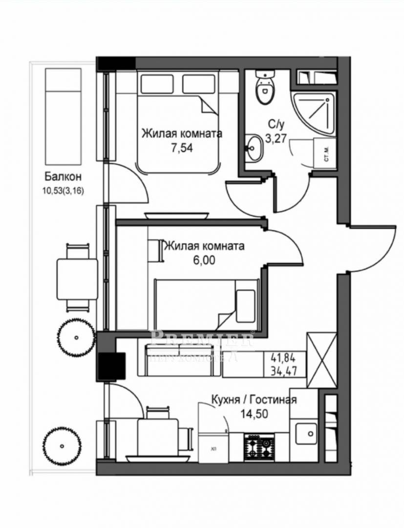 Продається 2-комн. квартира в новобудові, Овідіопольська дорога, Авангард изображение 5