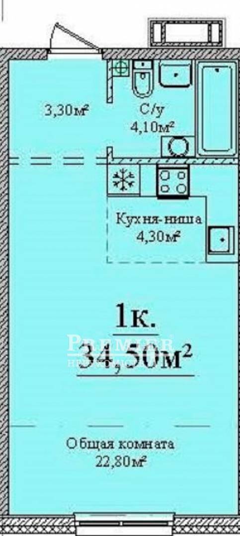 Продается 1-комн. квартира в новострое, Варненская ул., г.Одесса изображение 6
