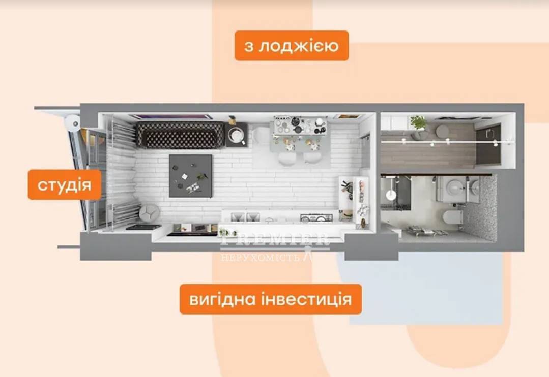 Продается Студия, Гагаринское плато, г.Одесса изображение 5