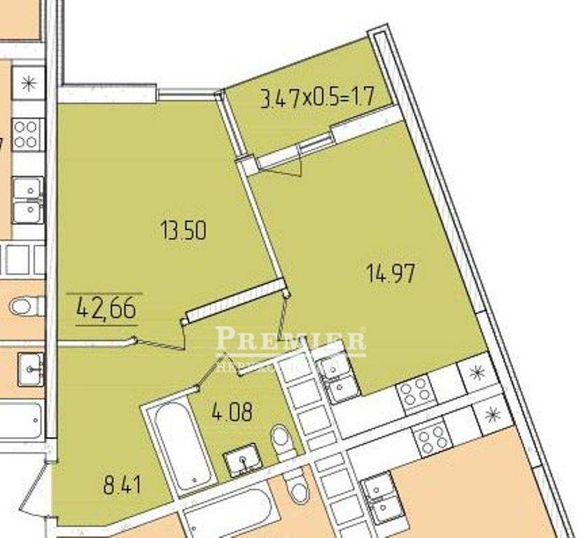 Продается 1-комн. квартира в новострое, Краснова ул.(ЖК 61 Жемчужина), г.Одесса изображение 3