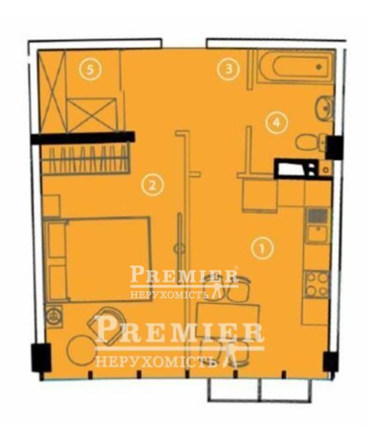 Продається 1-комн. квартира в новобудові, Гоголя (Авторський район) вул., м.Одеса изображение 1