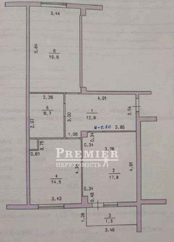 Продается 2-комнатная квартира, Жукова М. просп. (ЖК Радужный), г.Одесса изображение 8