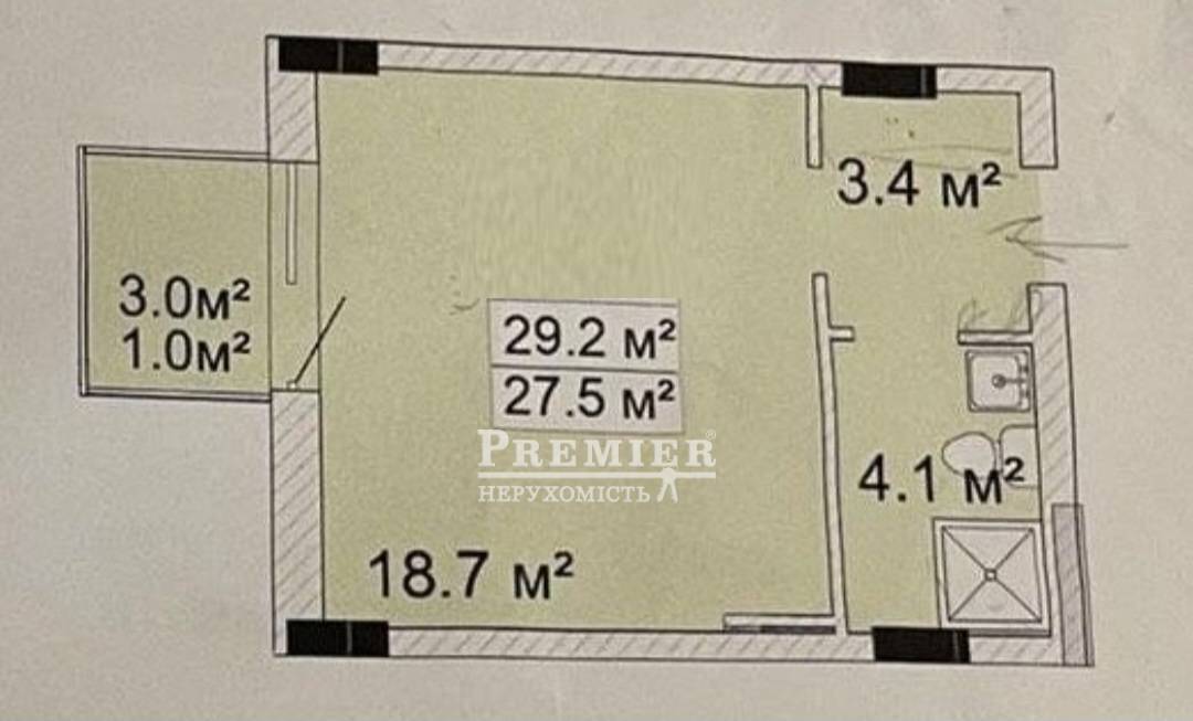 Продається Студія, Бочарова Генерала вул., м.Одеса изображение 8