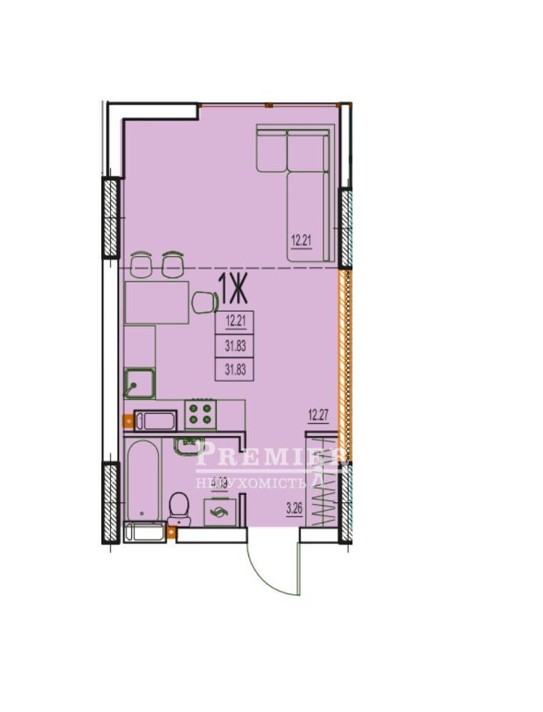 Продається Студія, Гагарінське плато, м.Одеса изображение 3