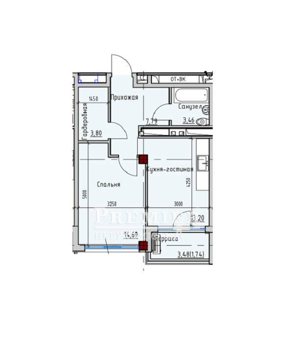 Продається 1-комн. квартира в новобудові, Софіївська вул., м.Одеса изображение 4