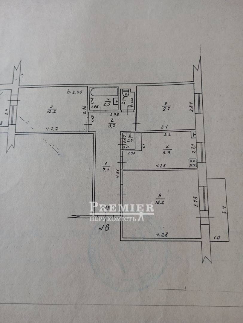 Продається 3кімнатна квартира, Лядова вул., Буялик изображение 12