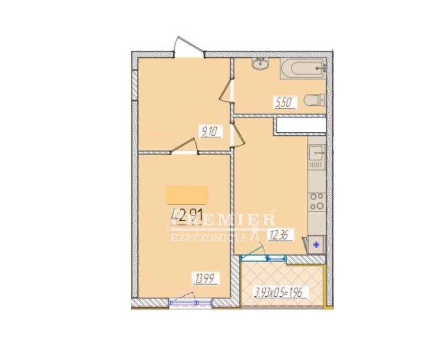Продается 1-комн. квартира в новострое, Краснова ул.(ЖК 66 Жемчужина), г.Одесса изображение 2