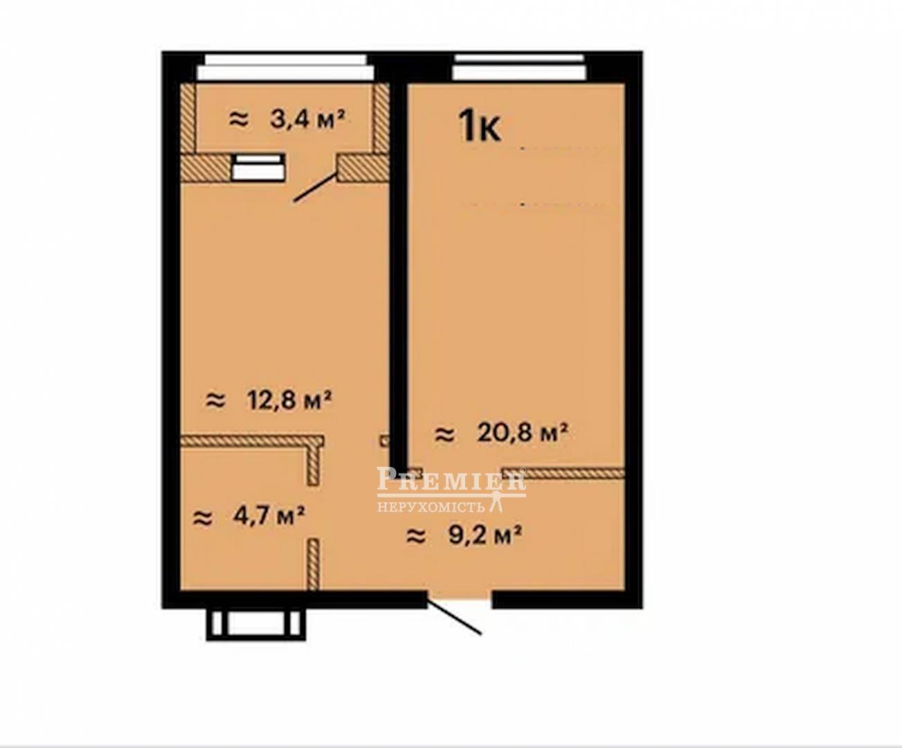 Продається 1-комн. квартира в новобудові, Лесі Українки (Гагаріна) просп., м.Одеса изображение 4