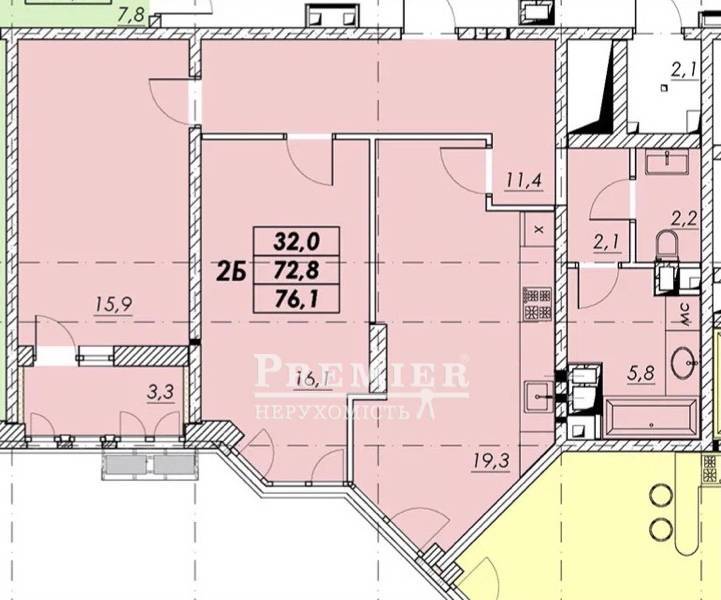 Продається 2-комн. квартира в новобудові, Прохоровская вул., м.Одеса изображение 9