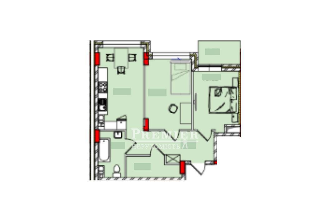 Продається 2-комн. квартира в новобудові, Фонтанська дорога вул., м.Одеса изображение 3