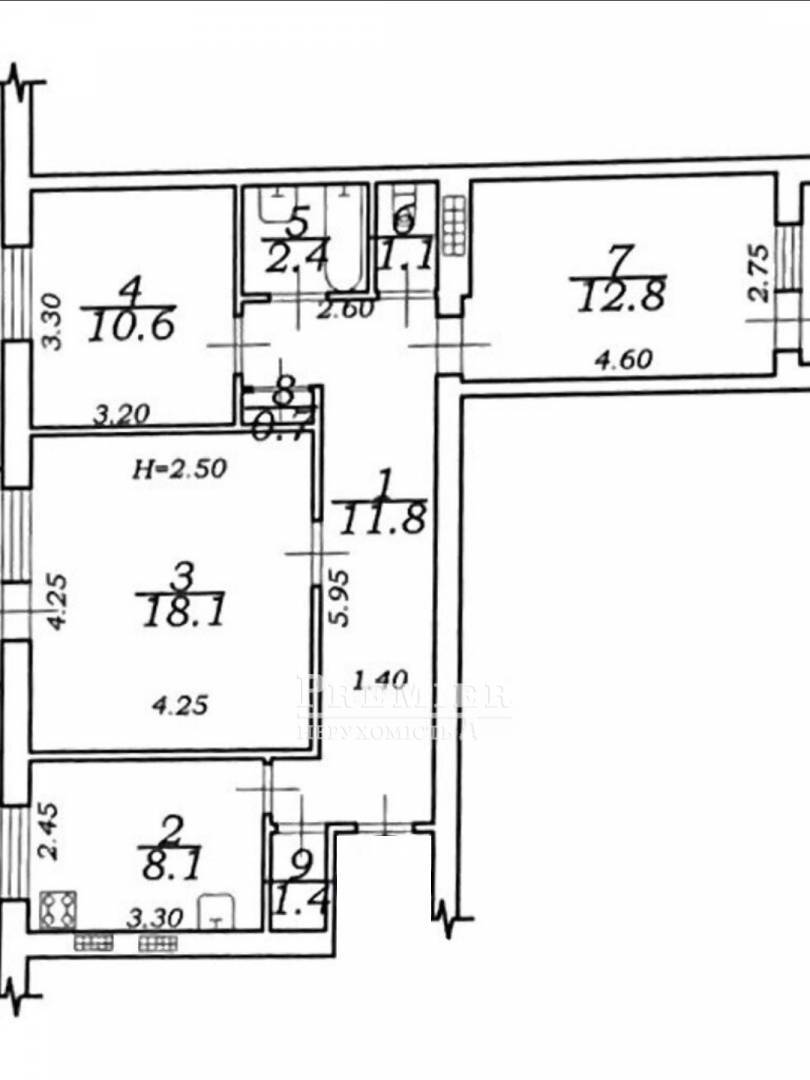 Продается 3-комнатная квартира, Аркадиевский пер., г.Одесса изображение 1