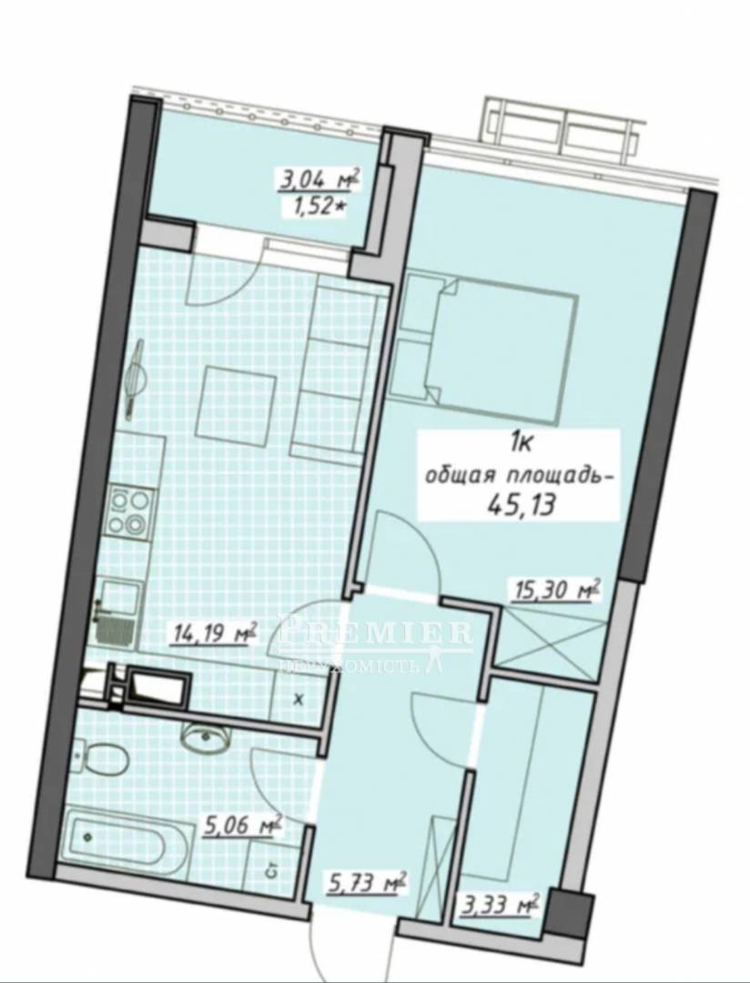 Продается 1-комн. квартира в новострое, Курортный пер., г.Одесса изображение 2