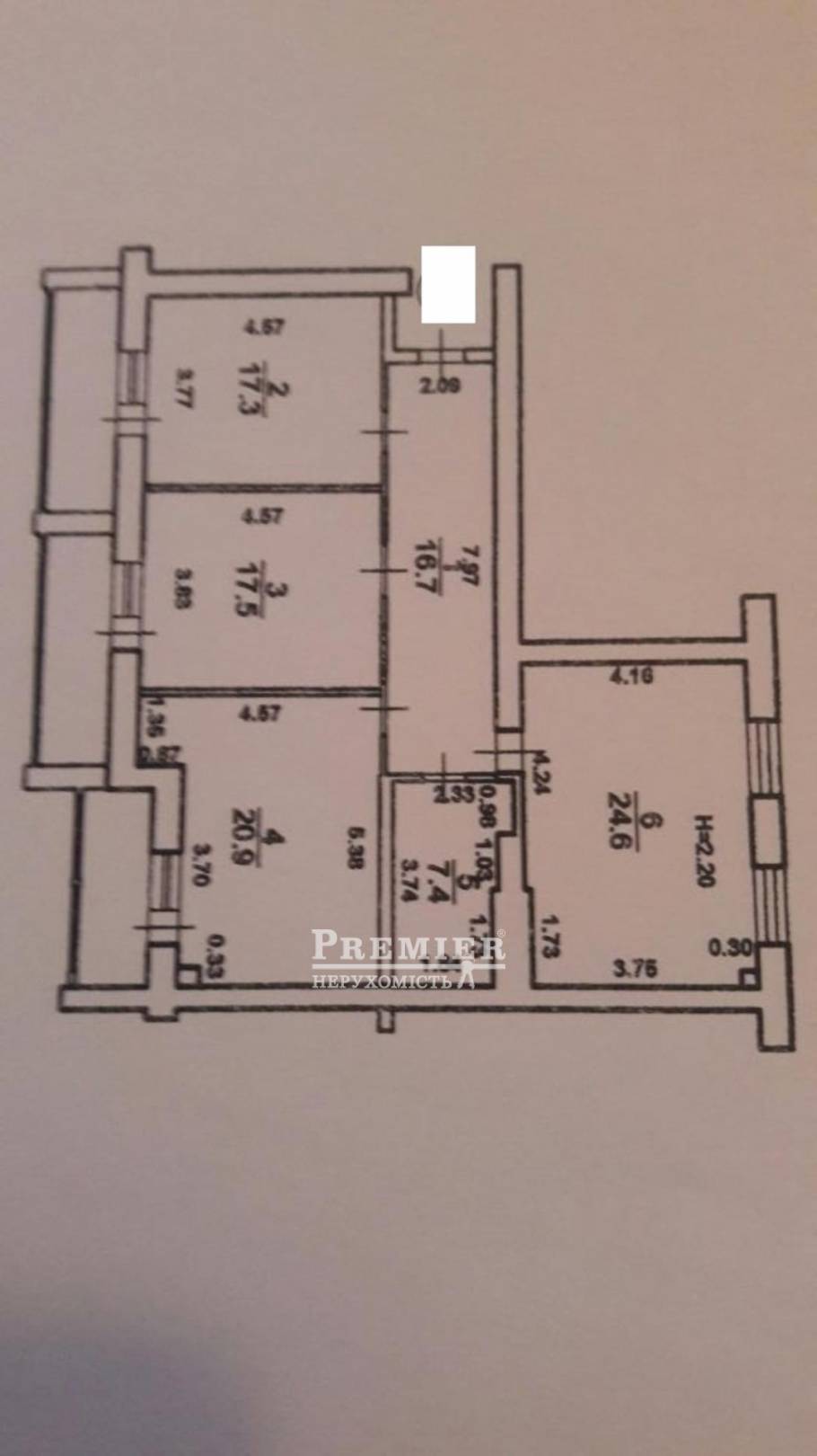 Продается 3-комнатная квартира, Ядова Сергея ул., г.Одесса изображение 2