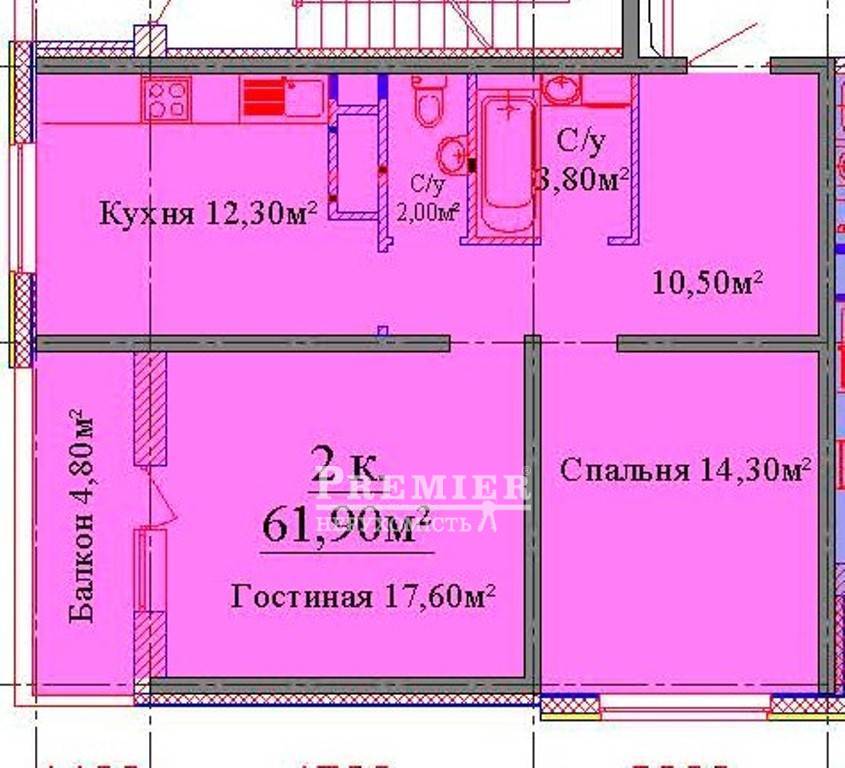 Продается 2-комн. квартира в новострое, Жаботинского ул. , г.Одесса изображение 2